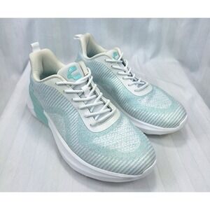 Charly Women Light Blue White Knit Running Shoes Sneakers 1059037 Size 9.5‎